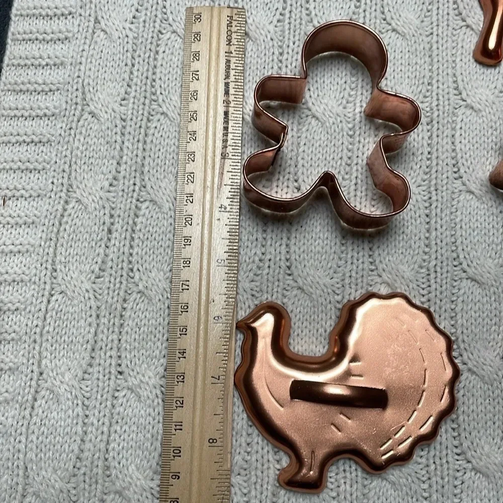 10 copper cookie cutters. Everyday and holidays like Xmas Easter & Thanksgiving
